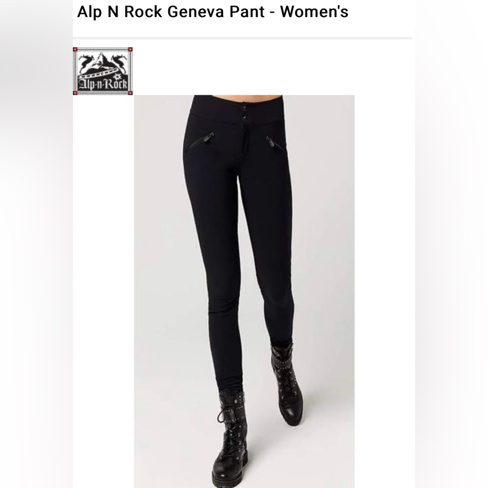 Alp N Rock Geneva Pants Women’s Sz L Black EUC